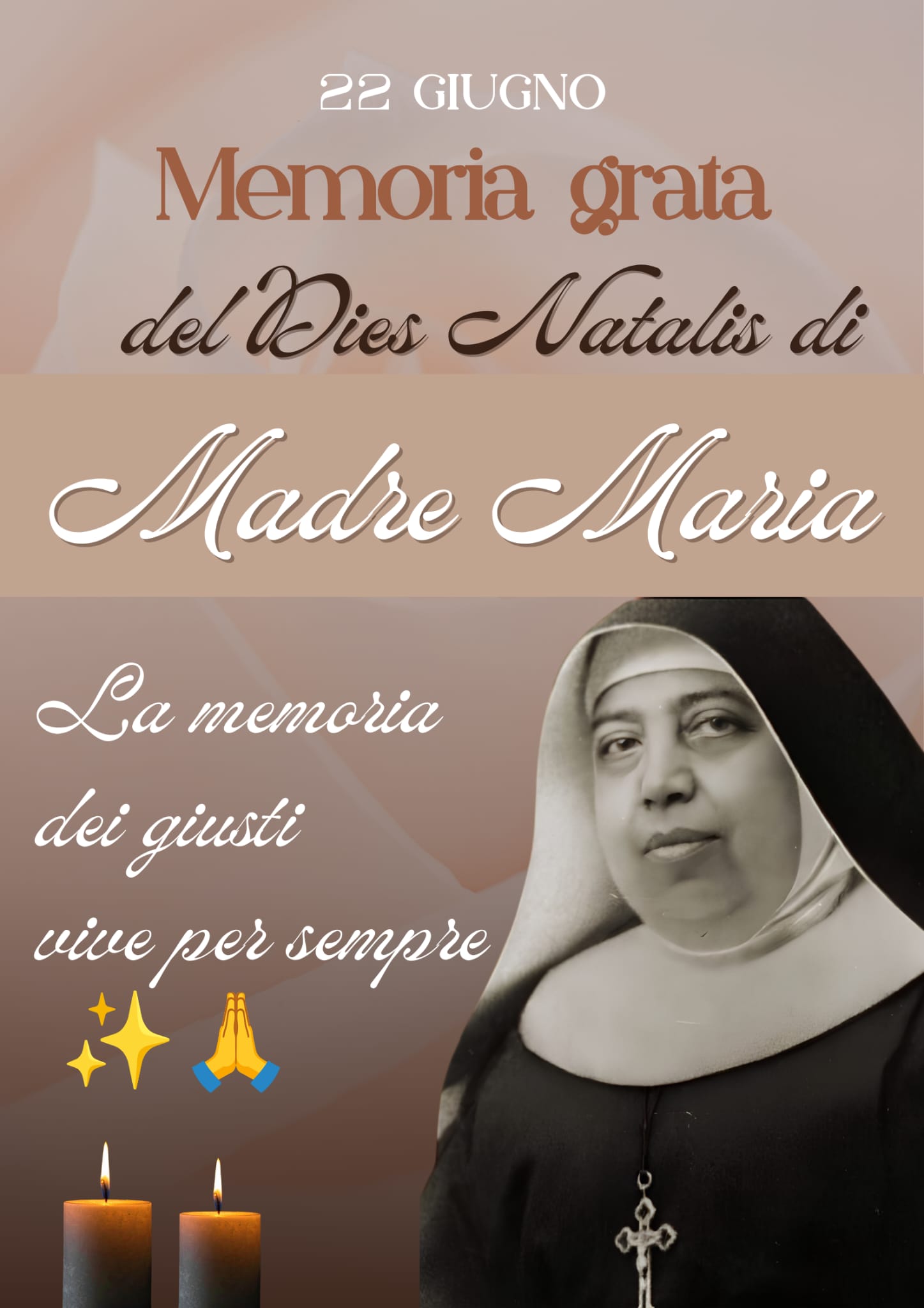 Dies Natalis Madre Maria D Ippolito locandina